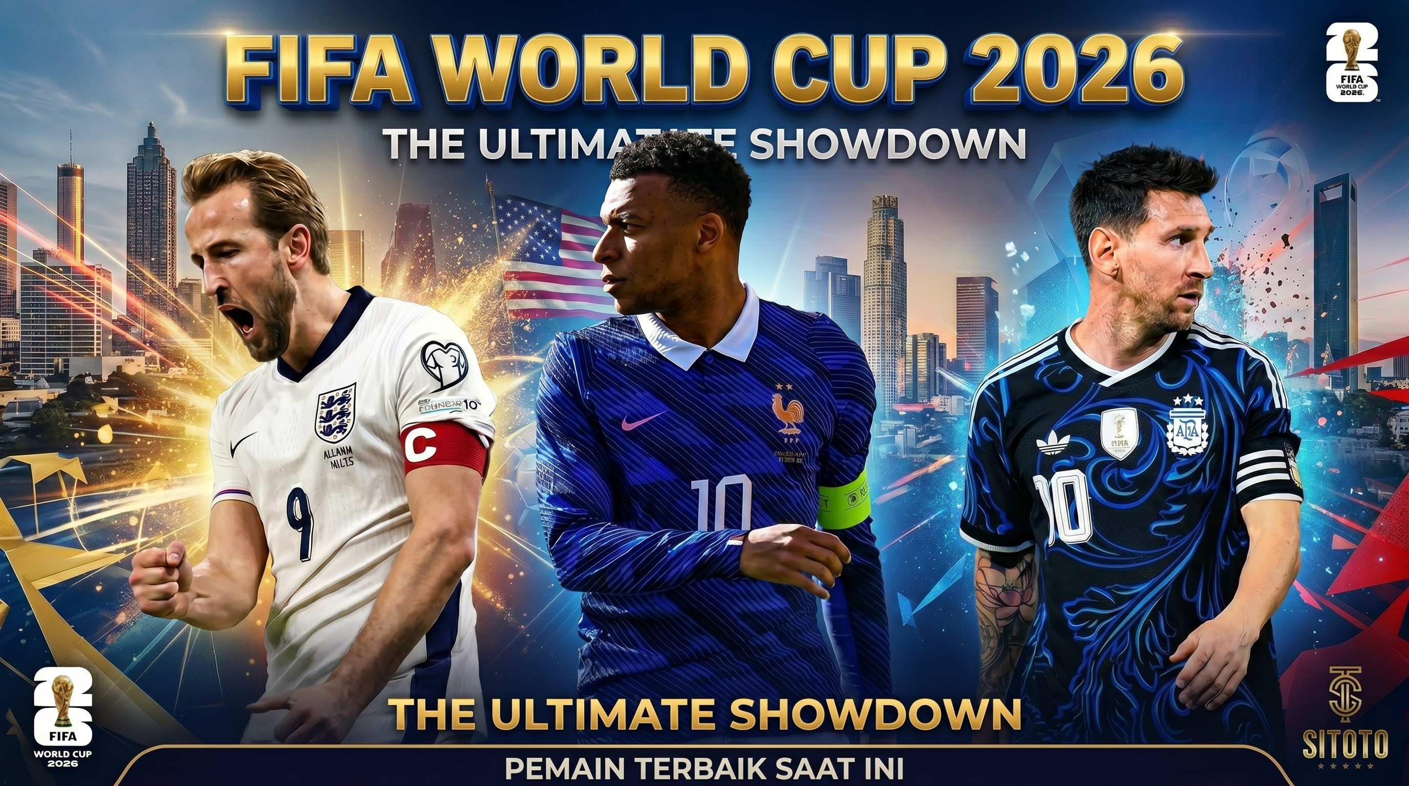 Bintang-Bintang Piala Dunia 2026: Messi, Mbappe dan Kane Bersaing Jadi Pemain Terbaik